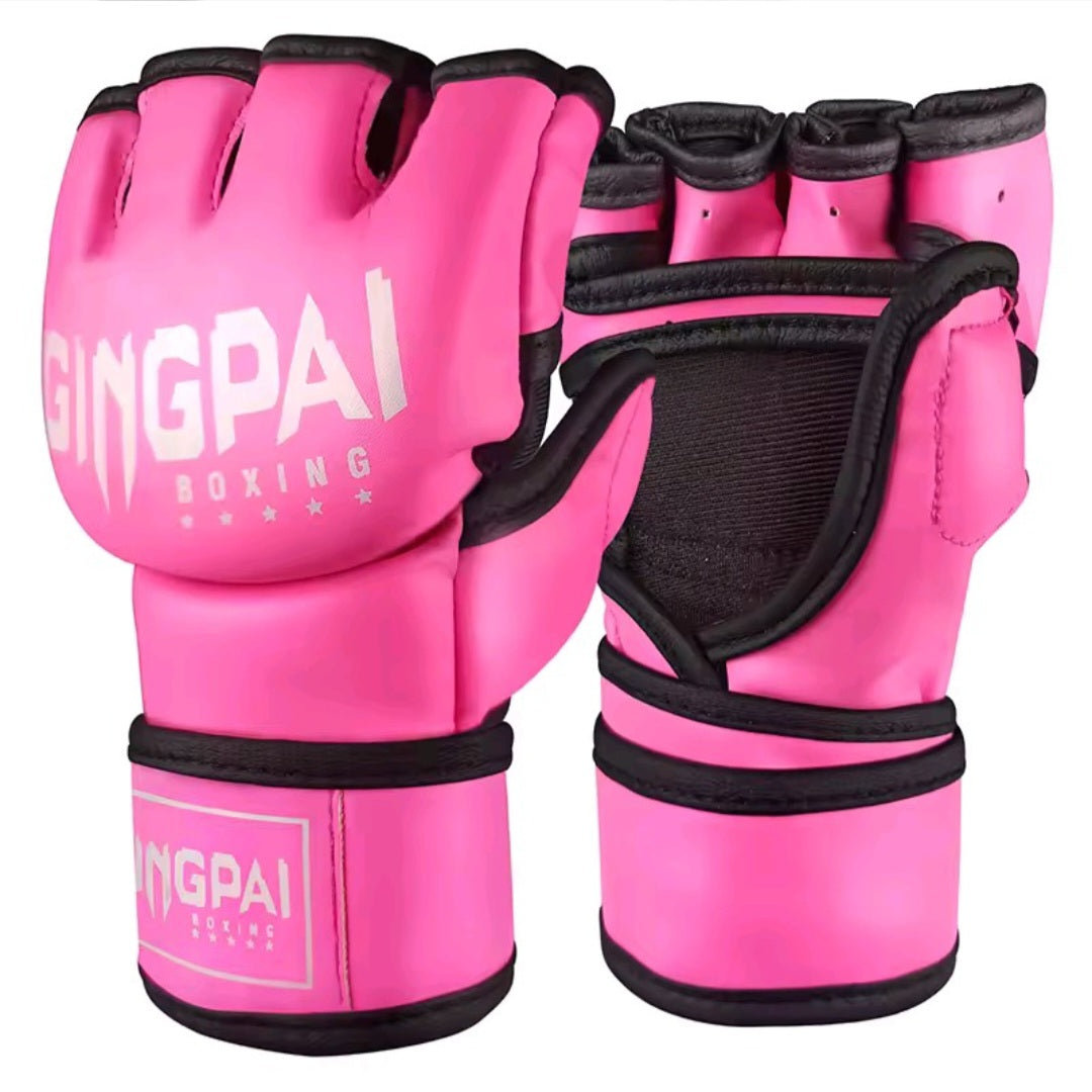 GrindActive™ Half Mitts – MMA, Kickboxing & Bag Training Gloves