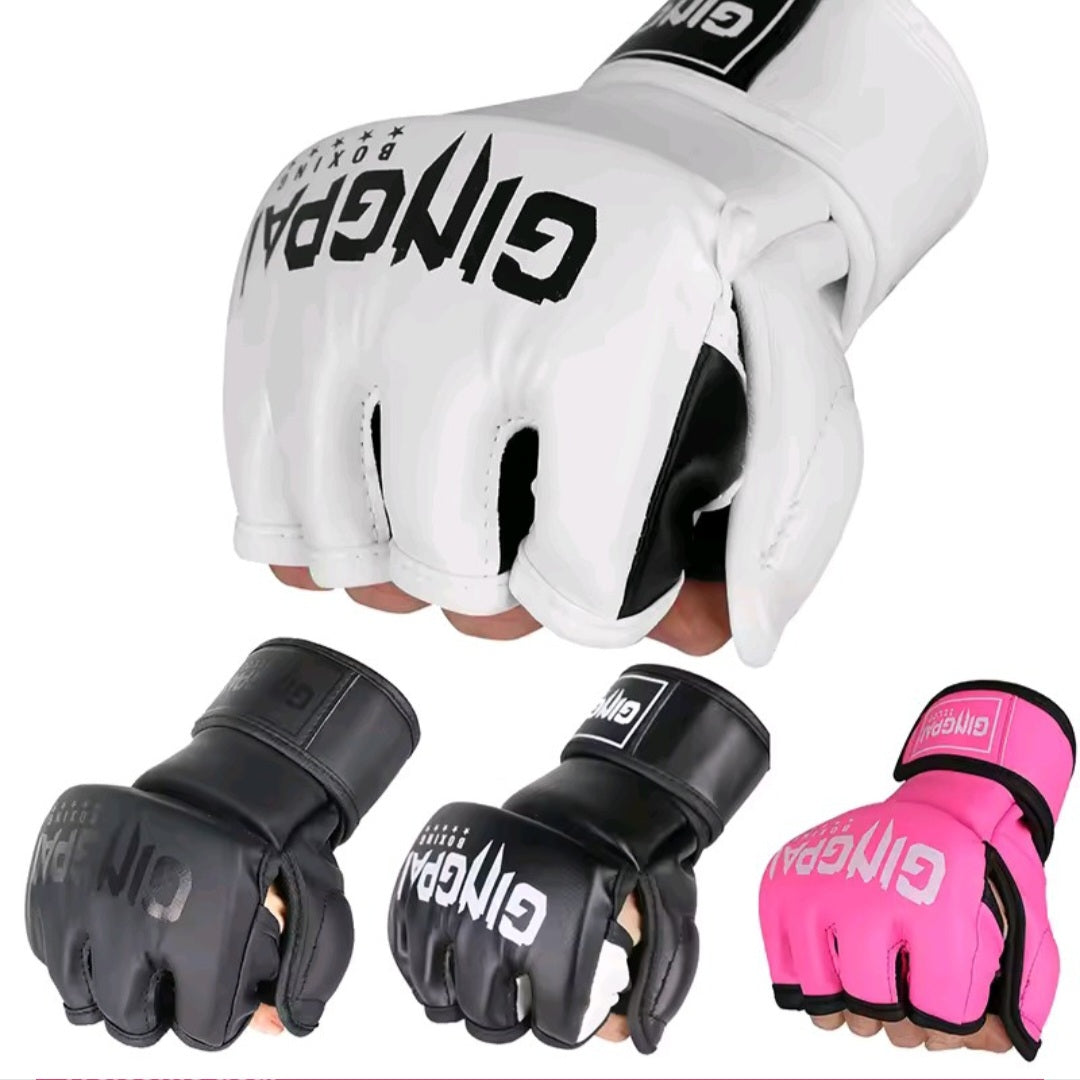 GrindActive™ Half Mitts – MMA, Kickboxing & Bag Training Gloves