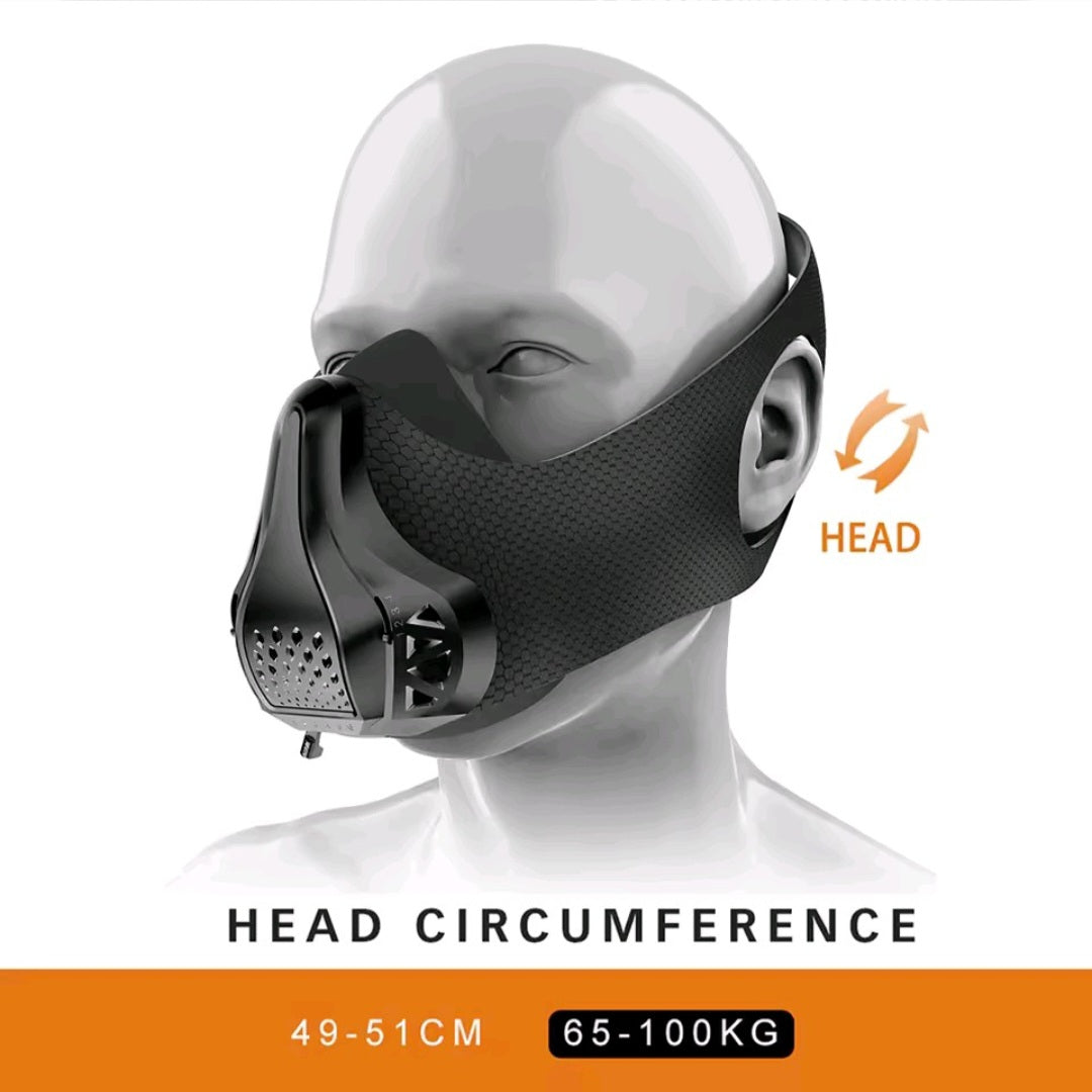 GrindActive™ Detachable Sports Training Mask – Breathable, Shock-Resistant, Altitude Fitness Mask