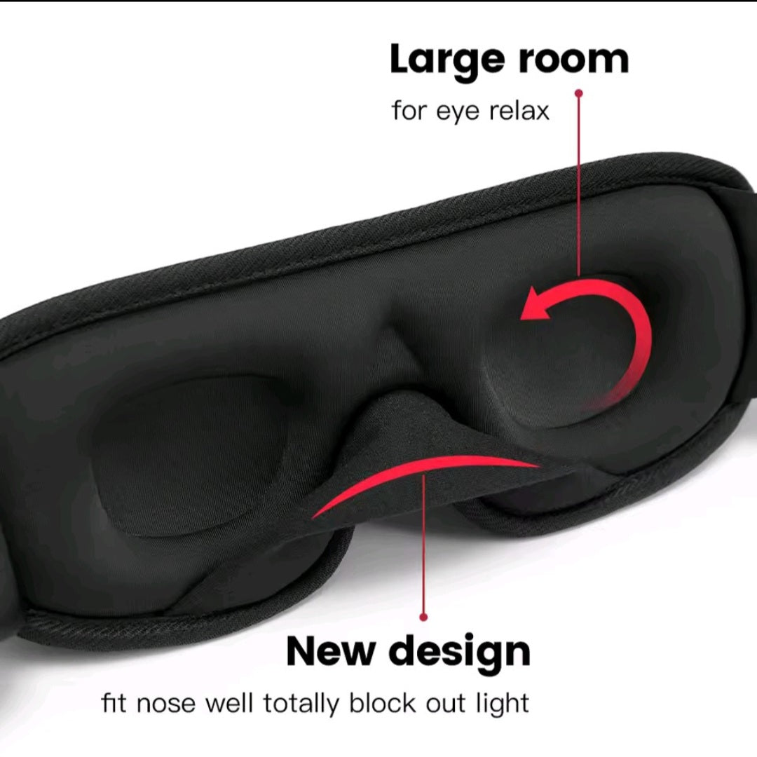GrindActive™ 3D Sleeping Mask – Blackout Sleep, Anywhere
