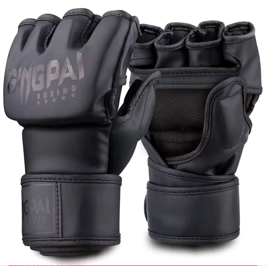 GrindActive™ Half Mitts – MMA, Kickboxing & Bag Training Gloves