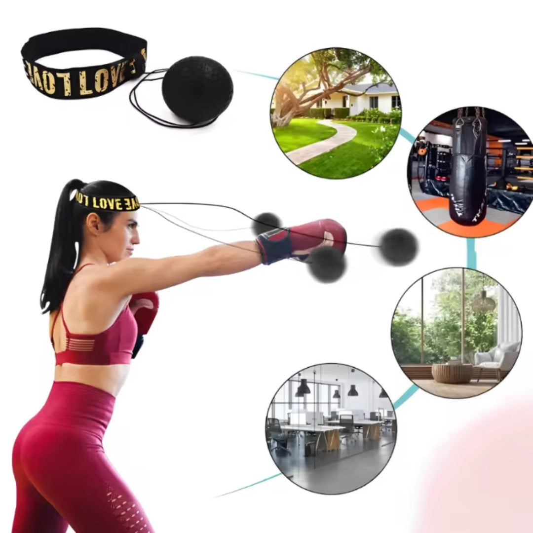 GrindActive™ Boxing Reflex Speed Ball – Home Training Kit