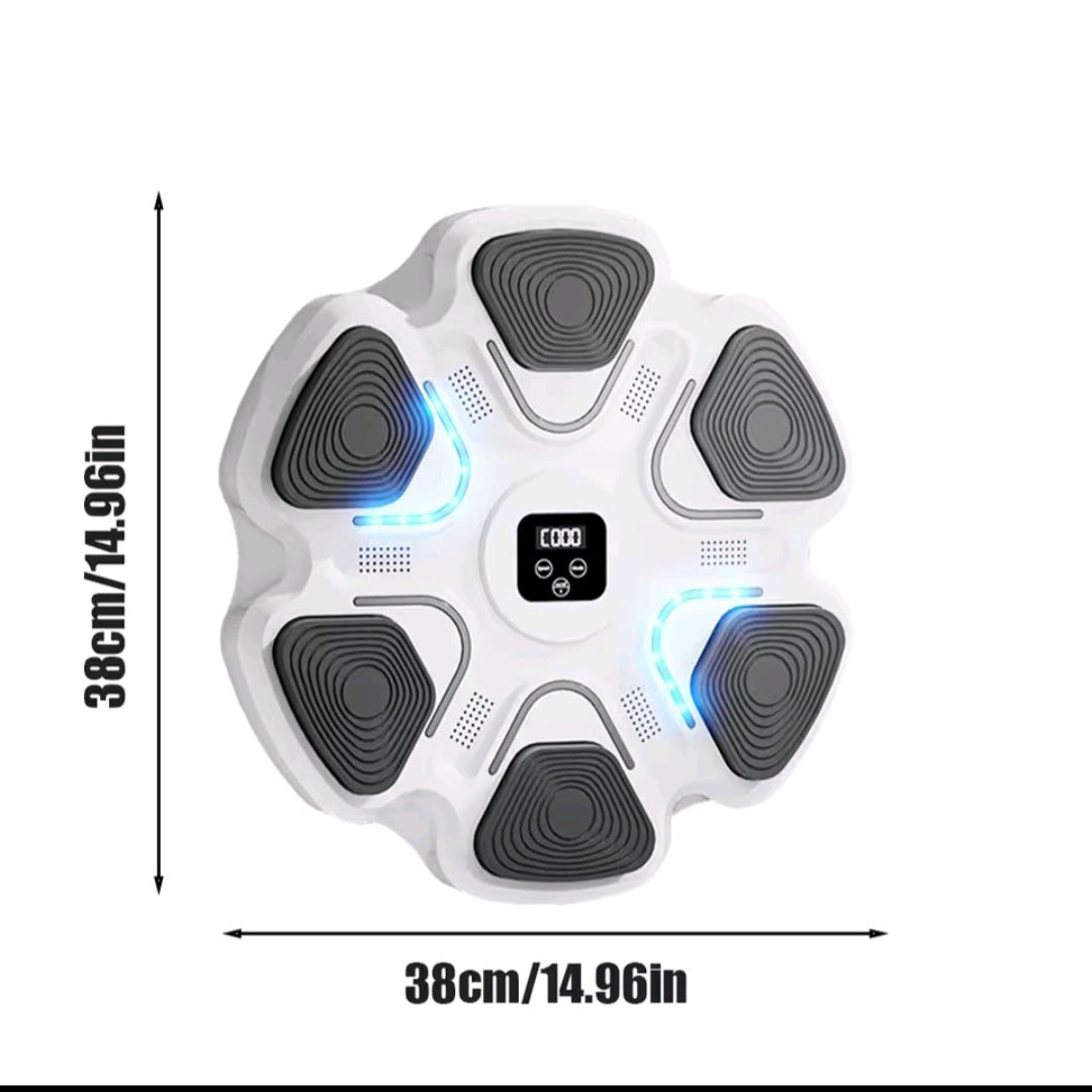 GrindActive™ Bluetooth Wall Boxing Machine – Light-Up Speed, Reaction & Music Trainer (w/ Gloves)