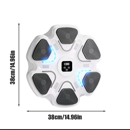 GrindActive™ Bluetooth Wall Boxing Machine – Light-Up Speed, Reaction & Music Trainer (w/ Gloves)