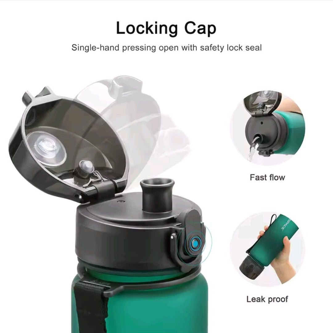 GrindActive™ 1L Sport Water Bottle – Leakproof. Durable. BPA-Free.