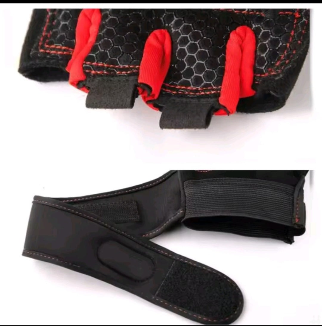 GrindActive™ Half Finger Training Gloves – Non-Slip, Wrist Support, Shock-Proof