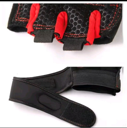 GrindActive™ Half Finger Training Gloves – Non-Slip, Wrist Support, Shock-Proof