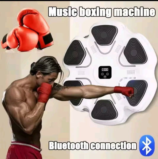 GrindActive™ Bluetooth Wall Boxing Machine – Light-Up Speed, Reaction & Music Trainer (w/ Gloves)