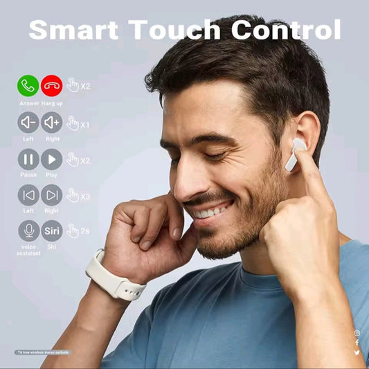 GrindActive™ Transparent TWS Wireless Earphones | LED Power Display & ENC Sound Lock