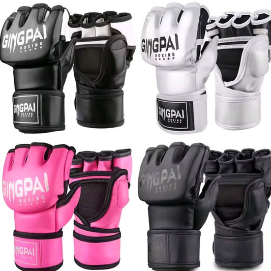 GrindActive™ Half Mitts – MMA, Kickboxing & Bag Training Gloves