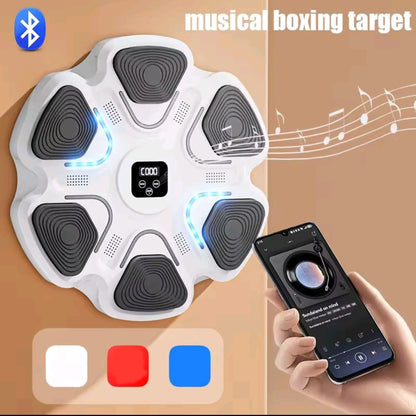 GrindActive™ Bluetooth Wall Boxing Machine – Light-Up Speed, Reaction & Music Trainer (w/ Gloves)