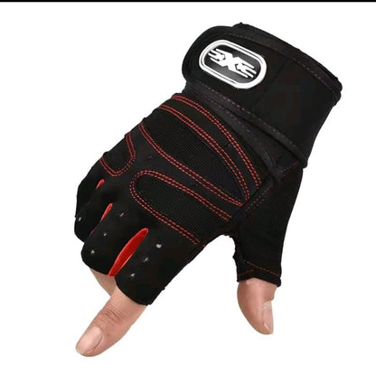 GrindActive™ Half Finger Training Gloves – Non-Slip, Wrist Support, Shock-Proof