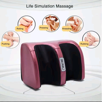 GrindActive™ Hot Compression Electric Foot Massager | Shiatsu Kneading & Heat Therapy