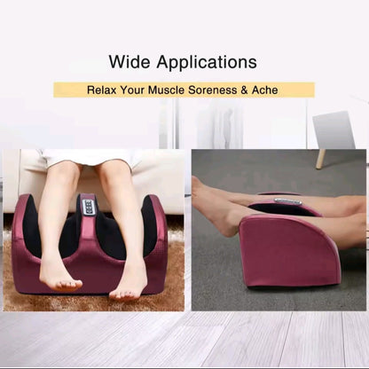 GrindActive™ Hot Compression Electric Foot Massager | Shiatsu Kneading & Heat Therapy