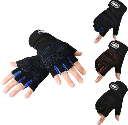 GrindActive™ Half Finger Training Gloves – Non-Slip, Wrist Support, Shock-Proof