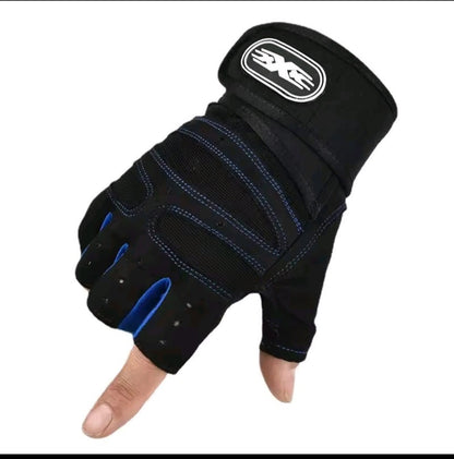 GrindActive™ Half Finger Training Gloves – Non-Slip, Wrist Support, Shock-Proof