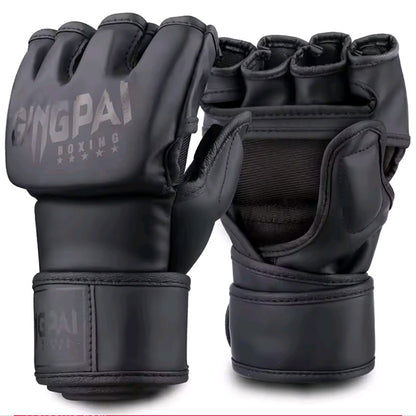 GrindActive™ Half Mitts – MMA, Kickboxing & Bag Training Gloves